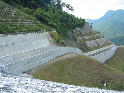 導流部を横から見る