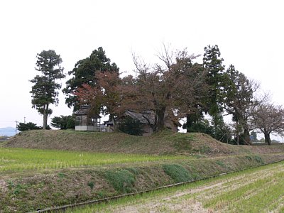 南側から見た宗守城全景