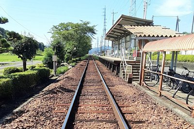 ホームと駐輪場