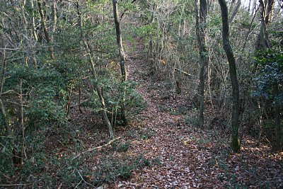 Ｃ郭からＢ郭へ向かう通路