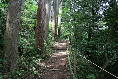 本丸から大手口に向かう通路