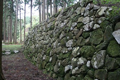 野面積みの石垣です