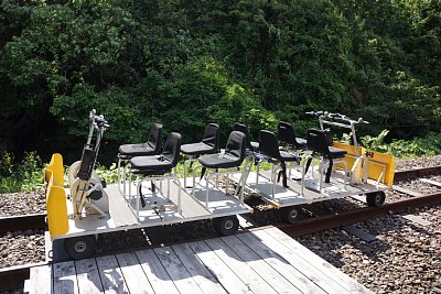 これがトロッコ(軌道自転車)です