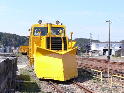 ラッセル車が留置されている