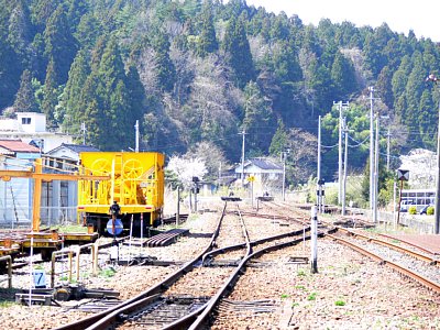 のと鉄道能登線の始発駅だった穴水駅構内