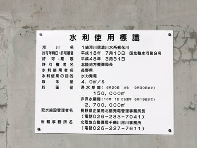 水利使用標識