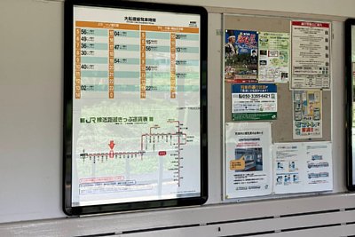 発車時刻表ときっぷ運賃表