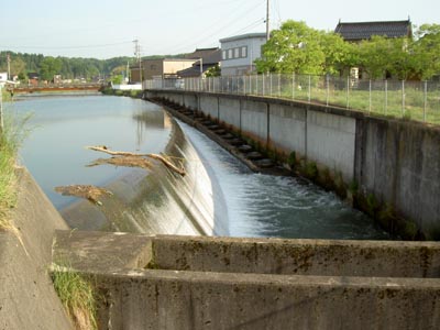 洪水吐と魚道