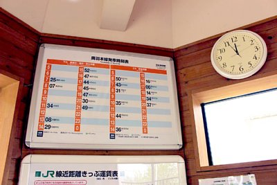 発車時刻表