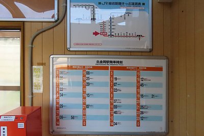 きっぷ運賃表と発車時刻表と乗車駅証明書発行機