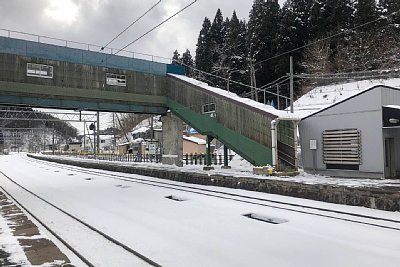 1番ホームから跨線橋