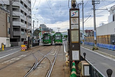 幌南小学校前停留場ホーム