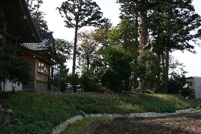 柴田屋館北側の郭跡