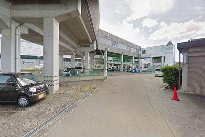 上田電鉄高架駅