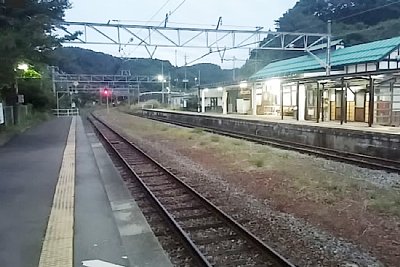中線の跡があります