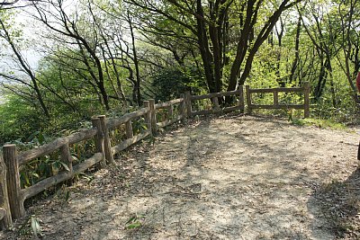 西出丸跡は狭い郭です