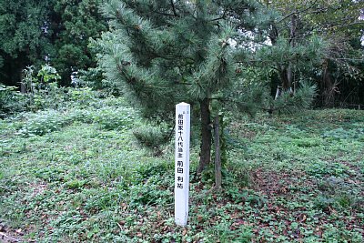 前田家18代当主前田利祐氏の植樹