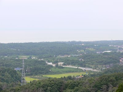 末森城本丸からの眺望