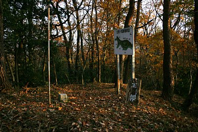 主郭には案内板と縄張り図があります