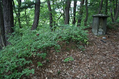 郭の周囲には土塁跡が残っています