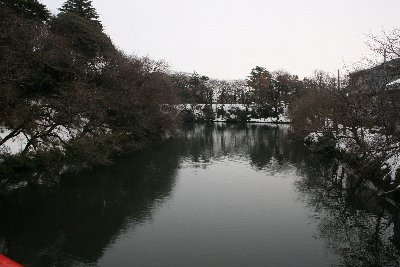 駐春橋から見た大手口