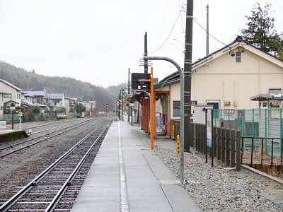 駅舎は小さいものです