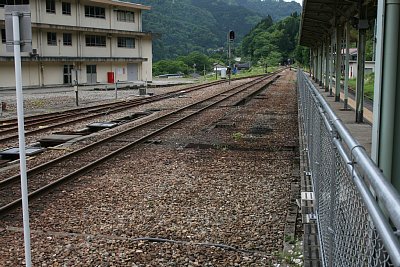 神岡線ホーム跡