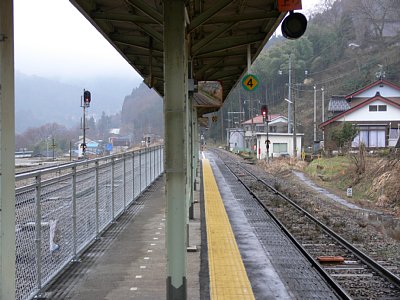 猪谷駅神岡線ホーム