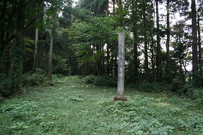 富崎城本丸跡　神保氏の城です