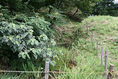 鳥越城あやめが池と空堀