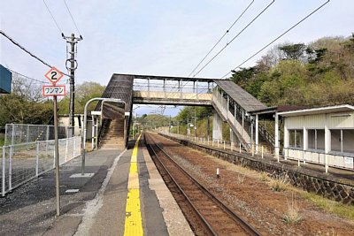ホームと跨線橋