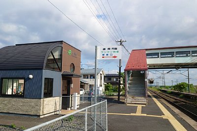 駅舎とホーム