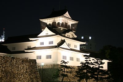 富山城天守ライトアップ