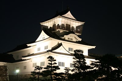 富山城天守ライトアップ