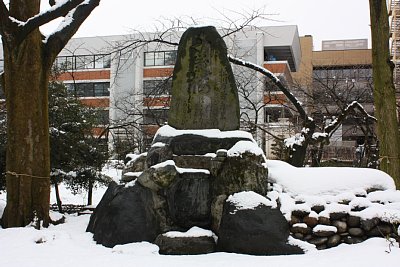 千歳桜の碑石