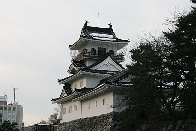 富山城天守を東側から撮影