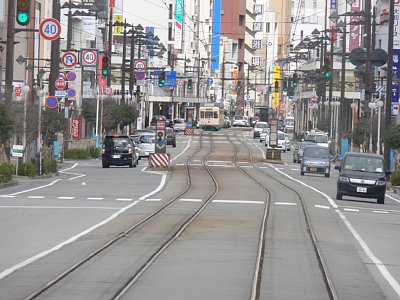 上本町停留場遠景