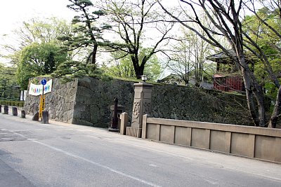 上田城二の丸東虎口跡石垣