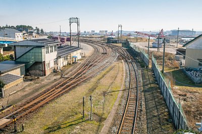 駅構内の線路
