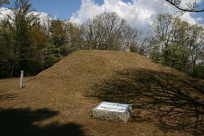 和田山城本丸にある9号墳が櫓台となっています