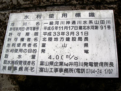 水利使用標識