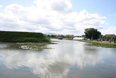 本丸北西側の外堀