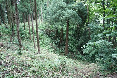 竪堀がなくてもこんなところ上がってくるのは大変です