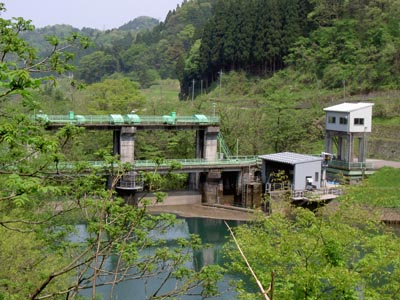 左岸上流から堤体
