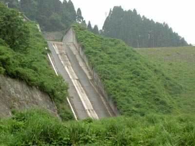 導流路を下流側から
